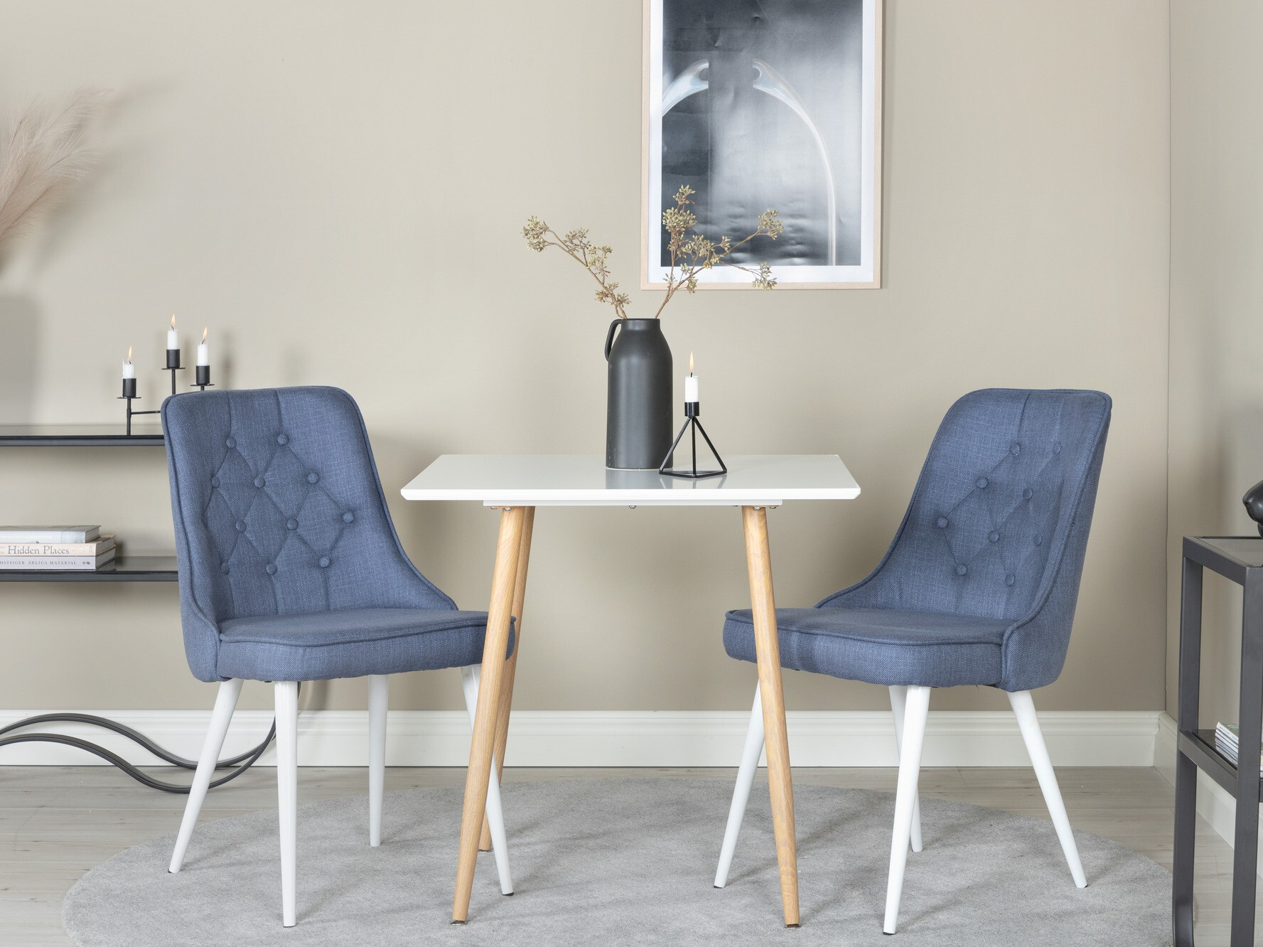 Table Dallas 4310 (White + Light wood)