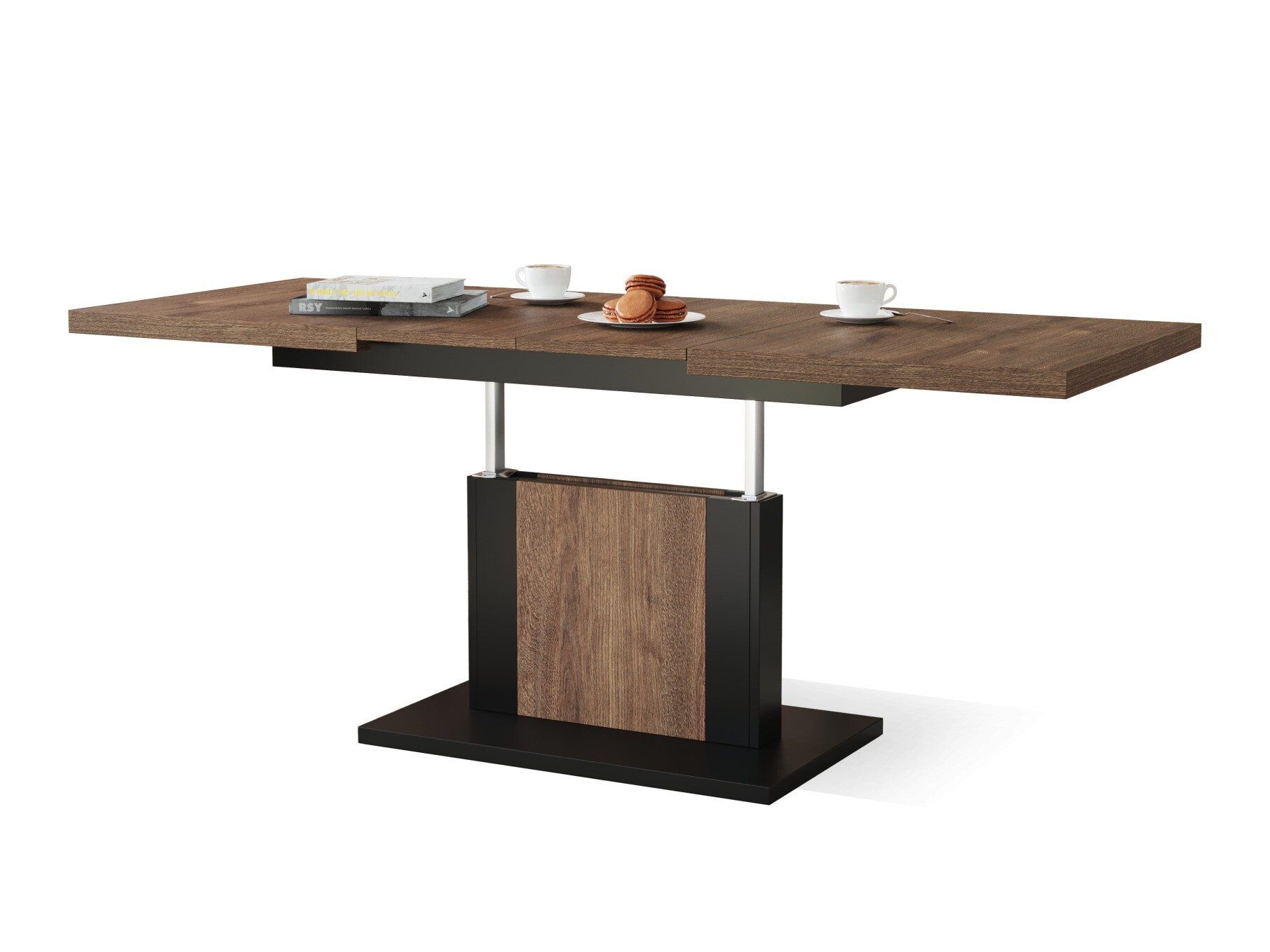 Transforming coffee table Glendale 103 (Dark oak + Black)