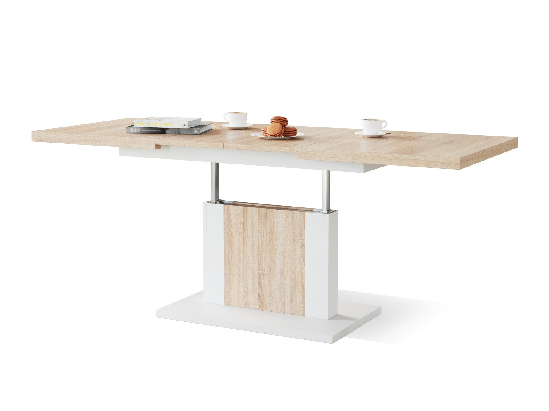 Transforming coffee table Glendale 103 (Sonoma oak + White)