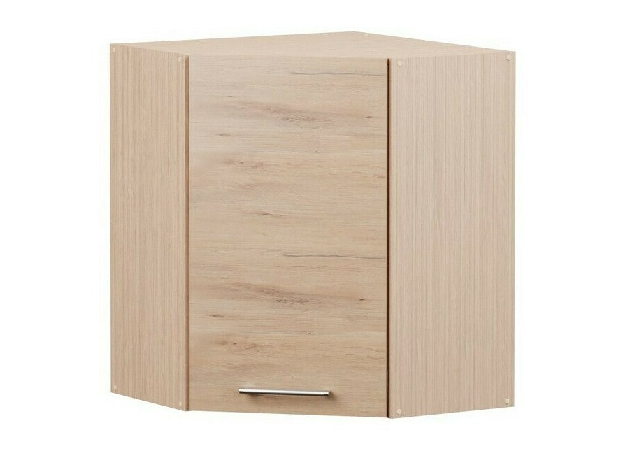Modular wall-mounted corner cabinet Mode Beech 108
