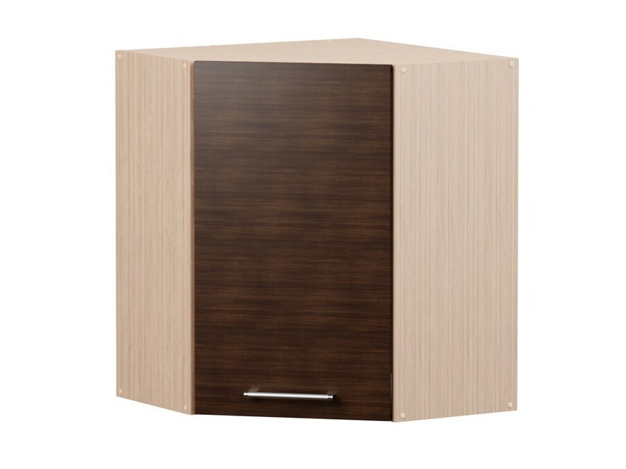 Modular wall-mounted corner cabinet Mode Dark 108