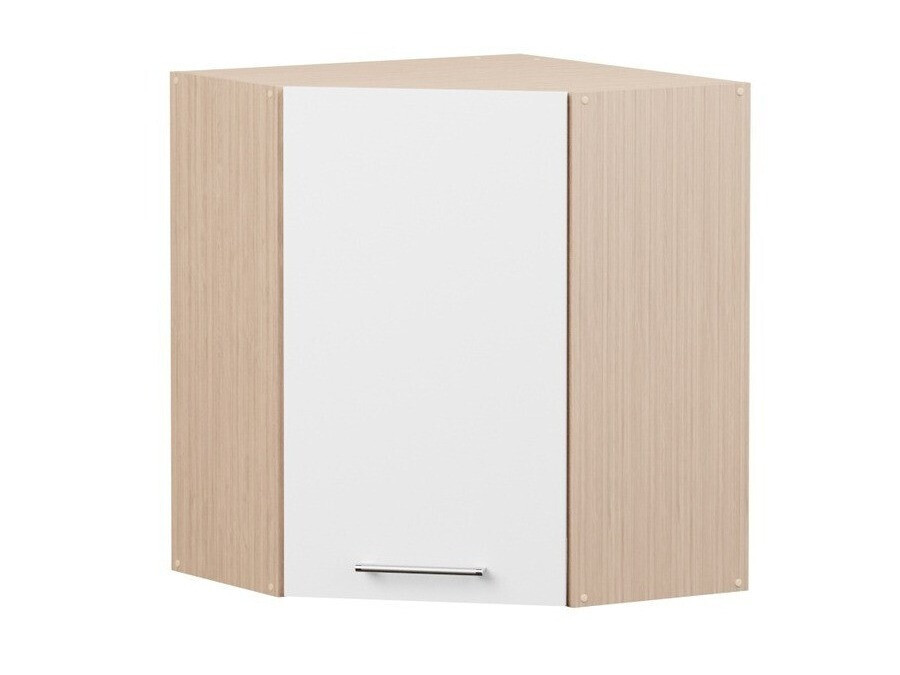Modular wall-mounted corner cabinet Mode White 108