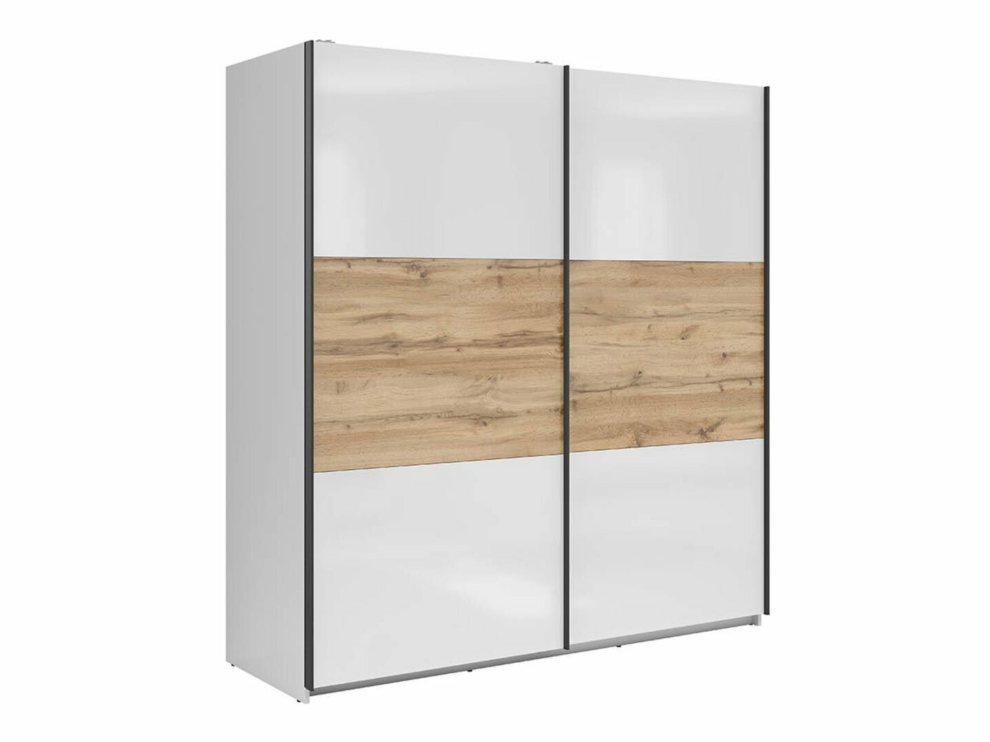 Wardrobe Livevaro 109 (White + Wotan Oak)