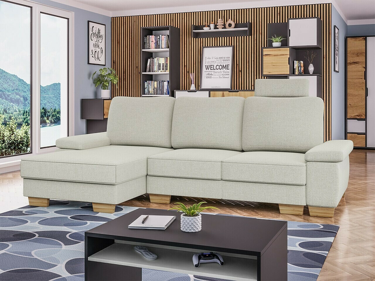 Corner sofa Lincoln 182 (Barrel 03)