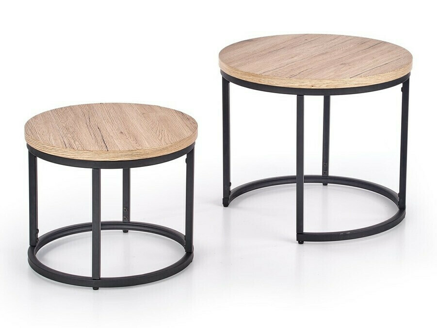 Coffee table set Houston 951 (San Remo oak + Black)