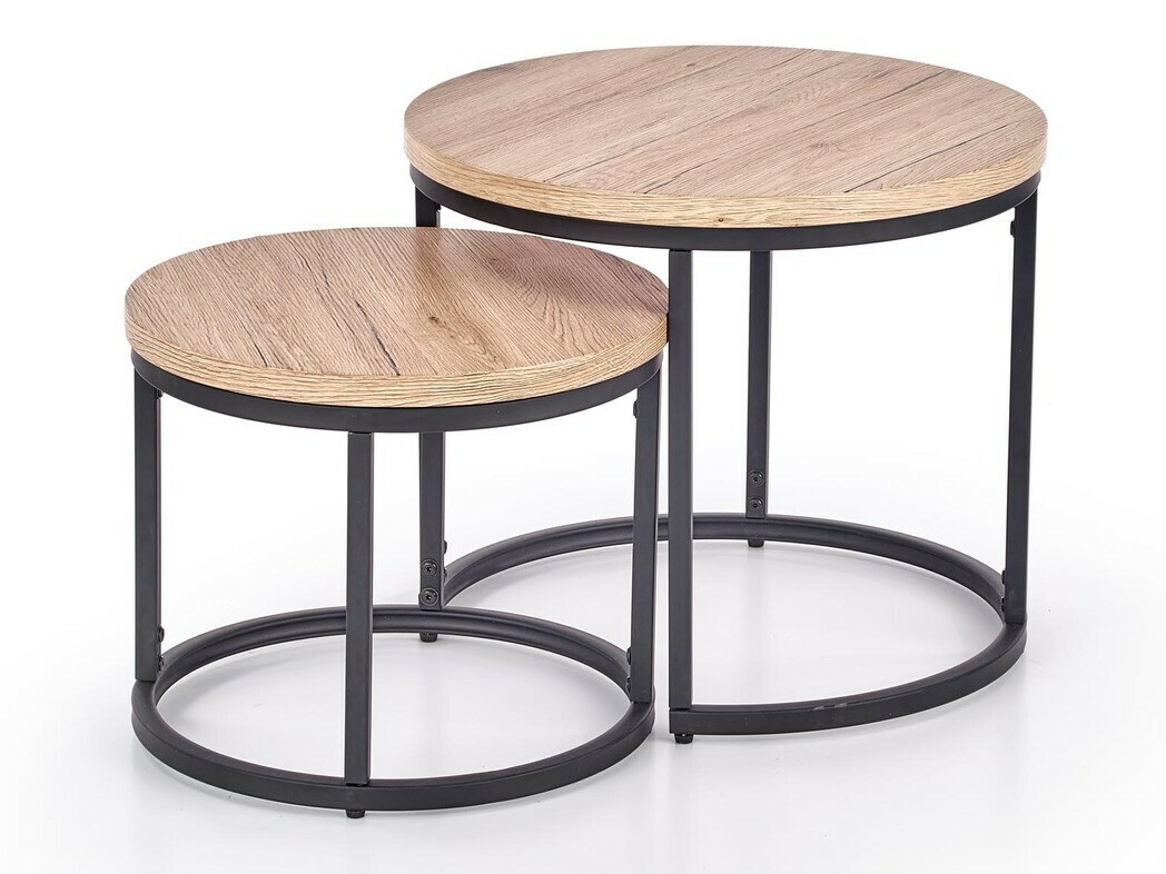 Coffee table set Houston 951 (San Remo oak + Black)
