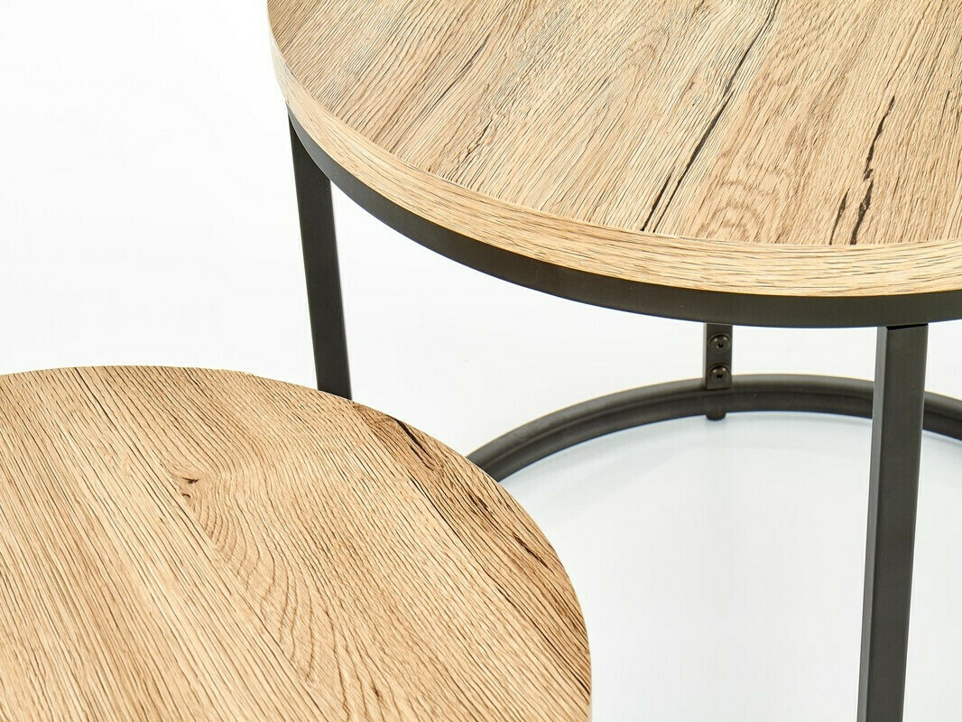 Coffee table set Houston 951 (San Remo oak + Black)