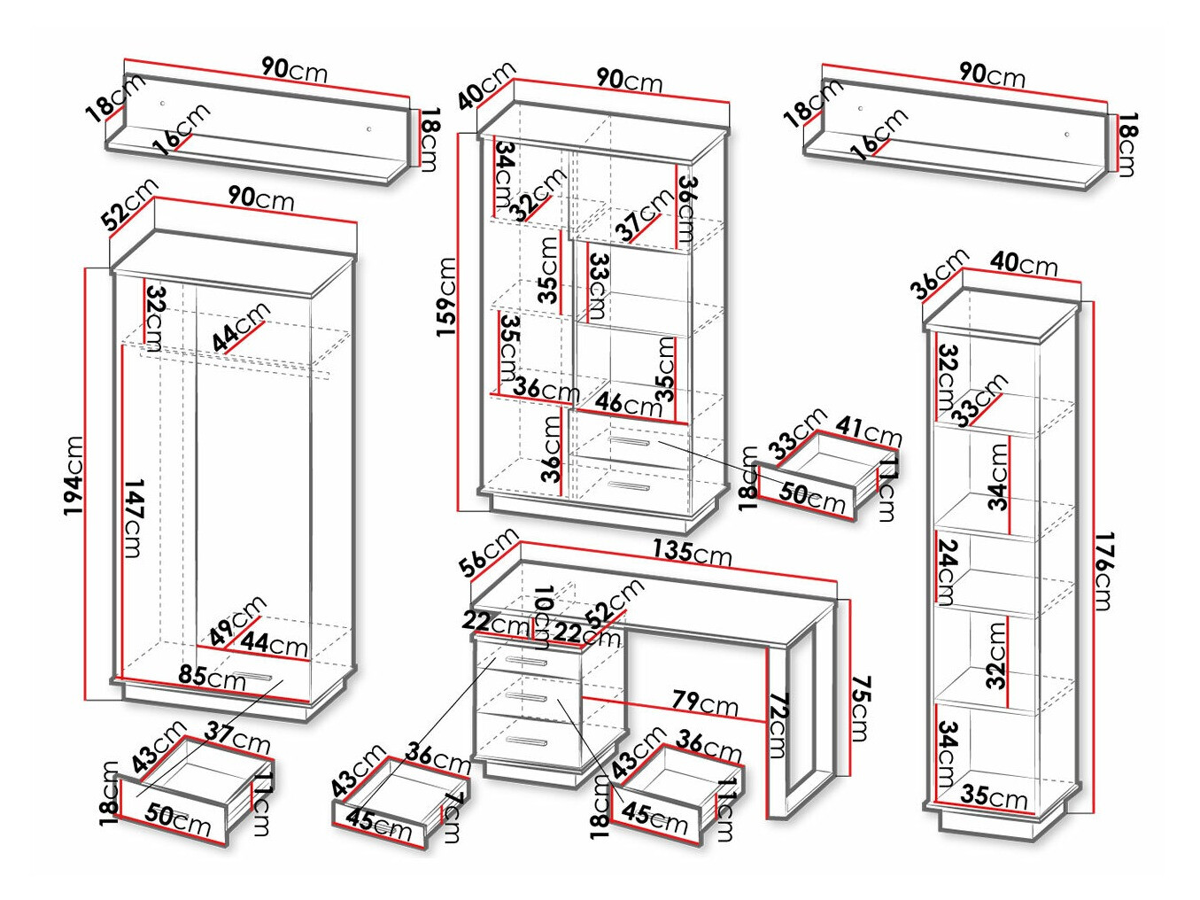 Home office set Tenodeu 118