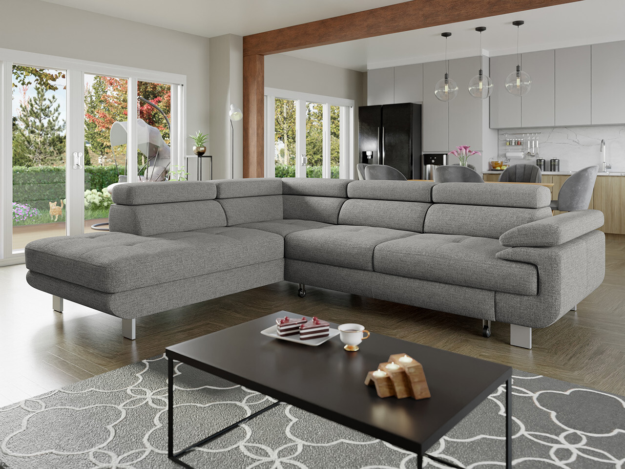 Corner sofa Lincoln 188 (Barrel 83)