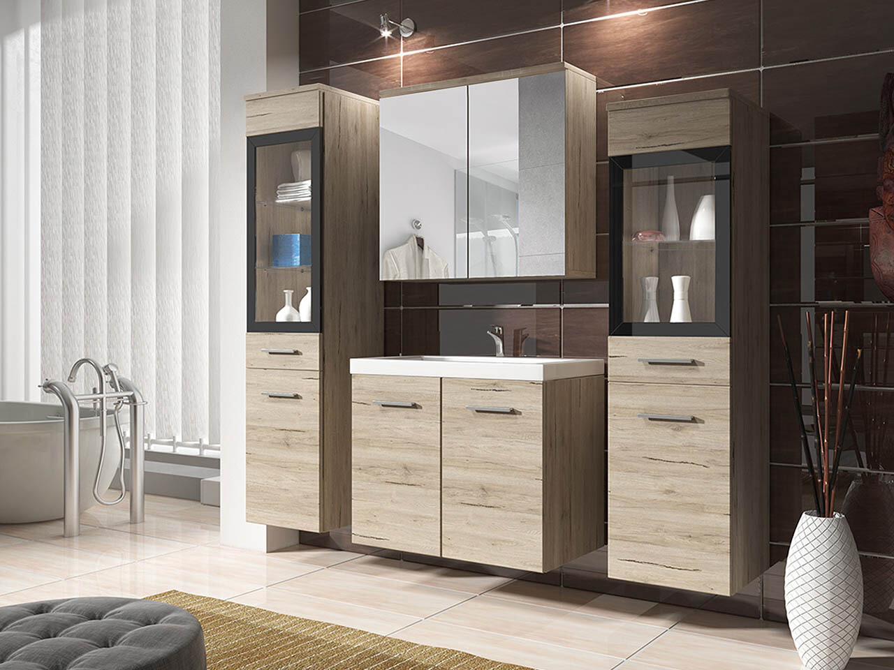 Bathroom set Scientia III (San Remo oak)