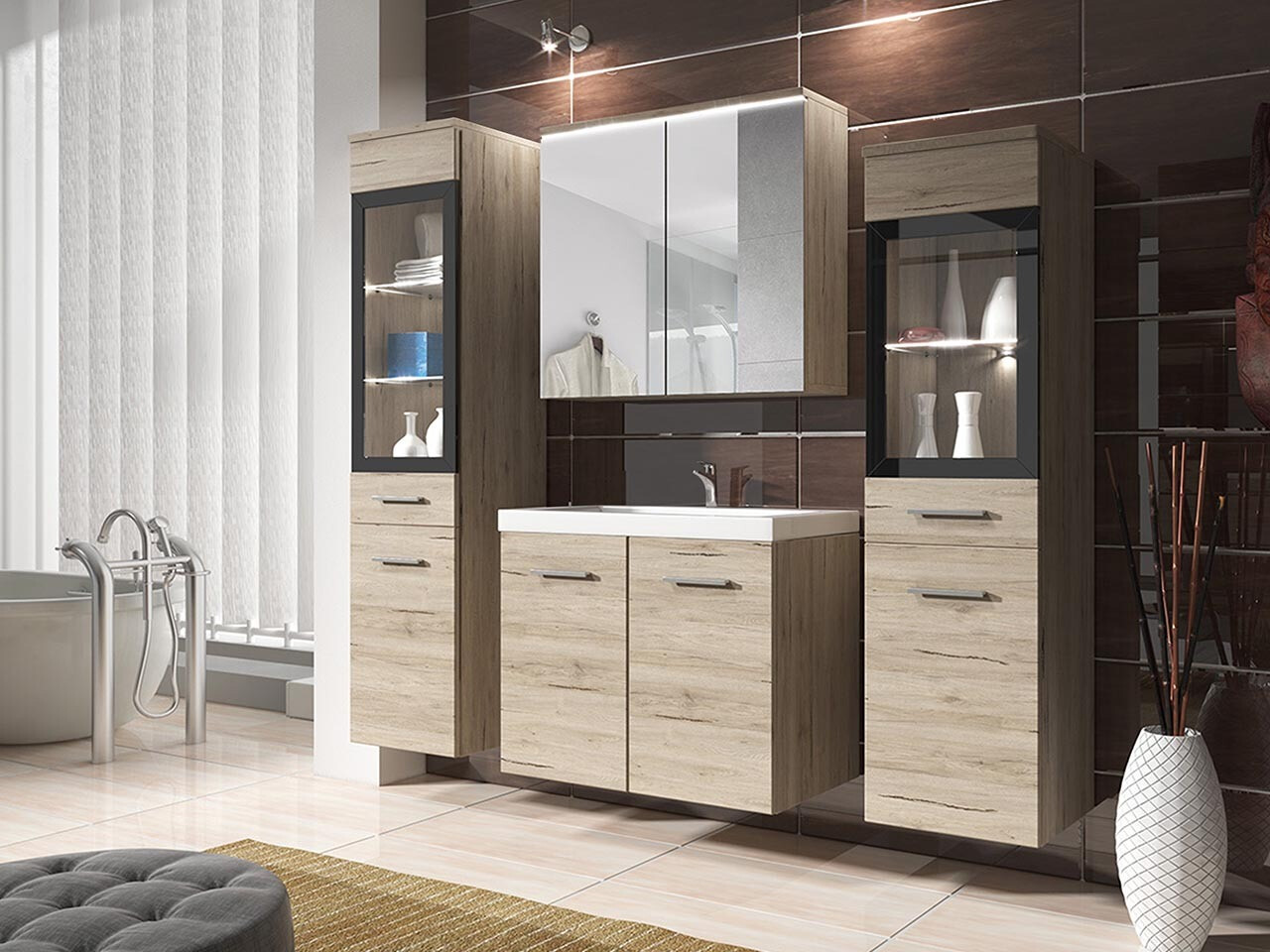 Bathroom set Scientia III (San Remo oak)