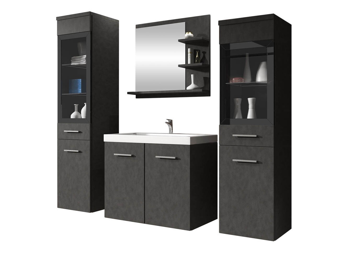 Bathroom set Scientia IV (Matera grey)