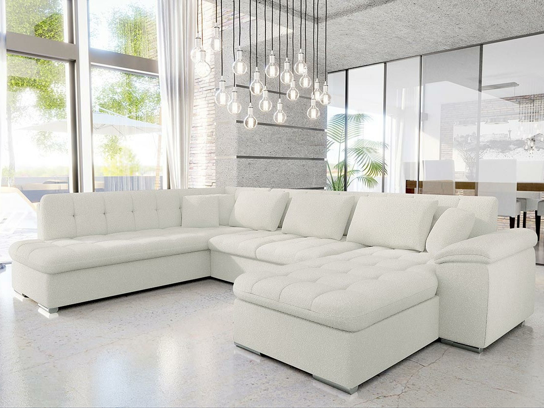Corner sofa Comfivo Gemma VI (Boucle Baloo 2073)