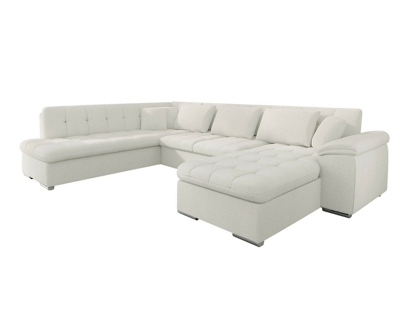Corner sofa Comfivo Gemma VI (Boucle Baloo 2073)