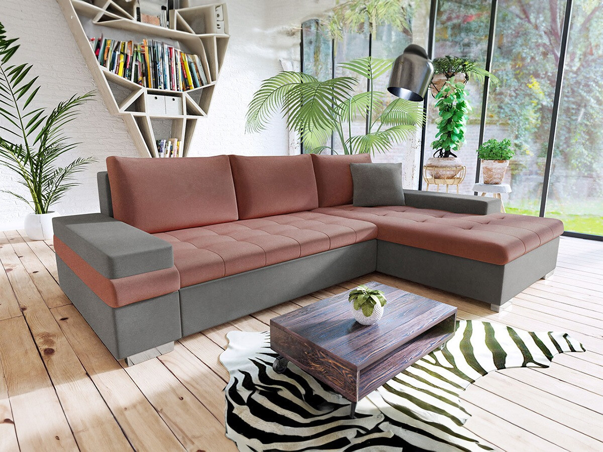 Corner sofa Comfivo 121 (Magic Velvet 2217 + Magic Velvet 2258 + Magic Velvet 2217)