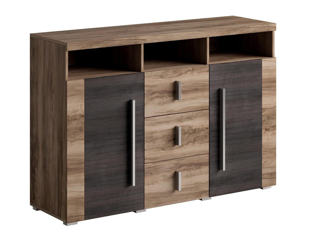 Chest of drawers Sorciro 101 (Nut + Dark oak)