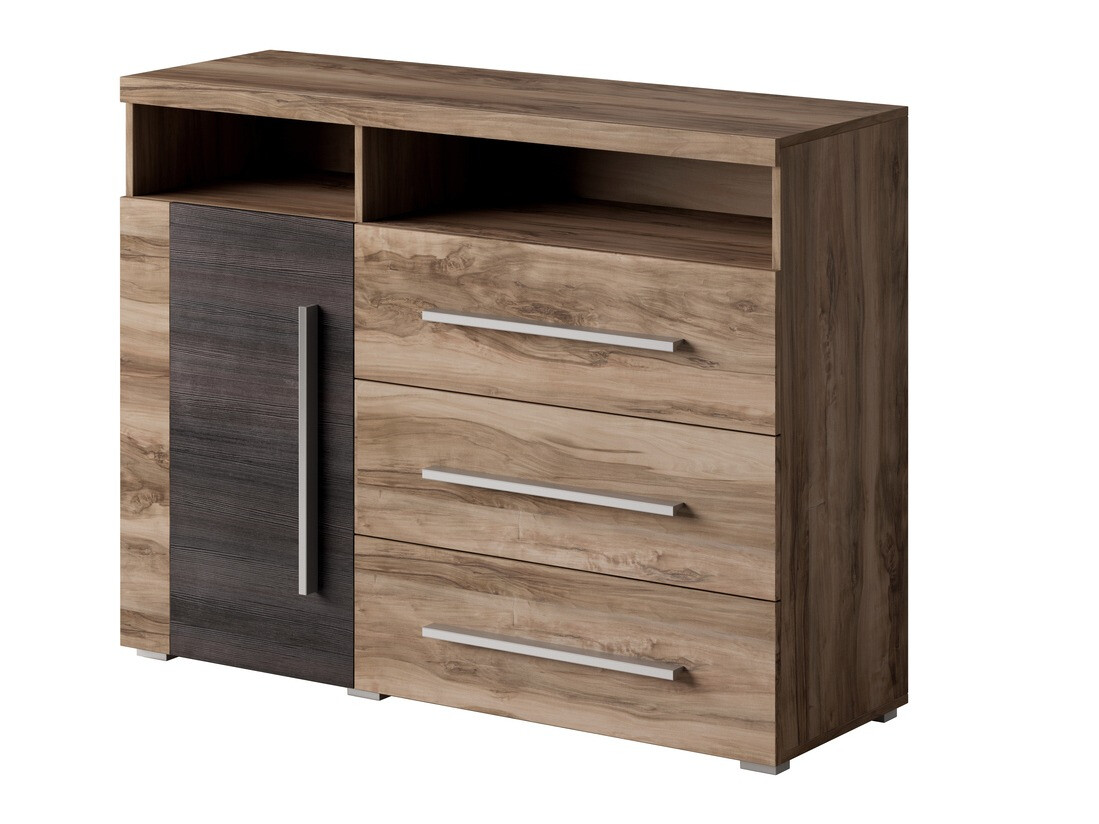 Chest of drawers Sorciro 102 (Nut + Dark oak)