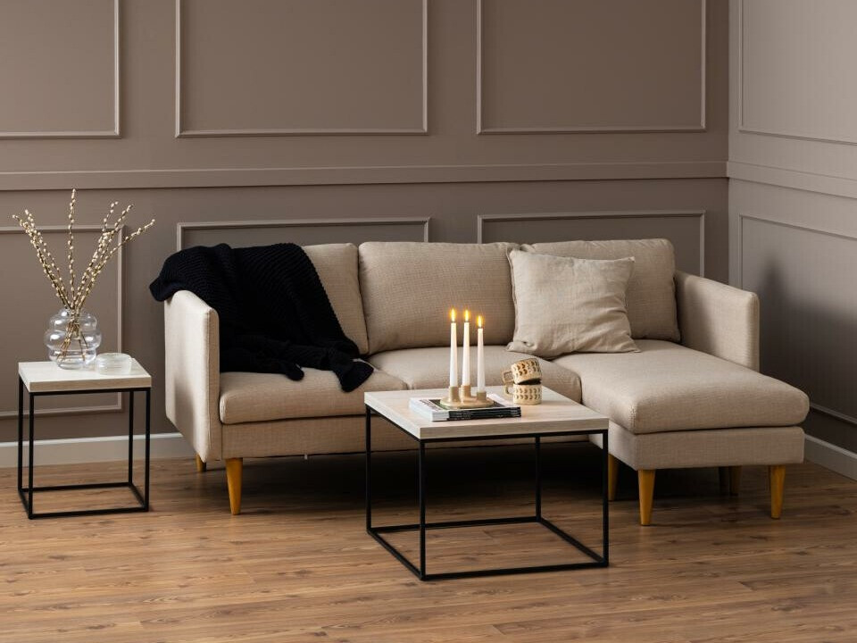 Coffee table Norsica 768 (Black + Beige)