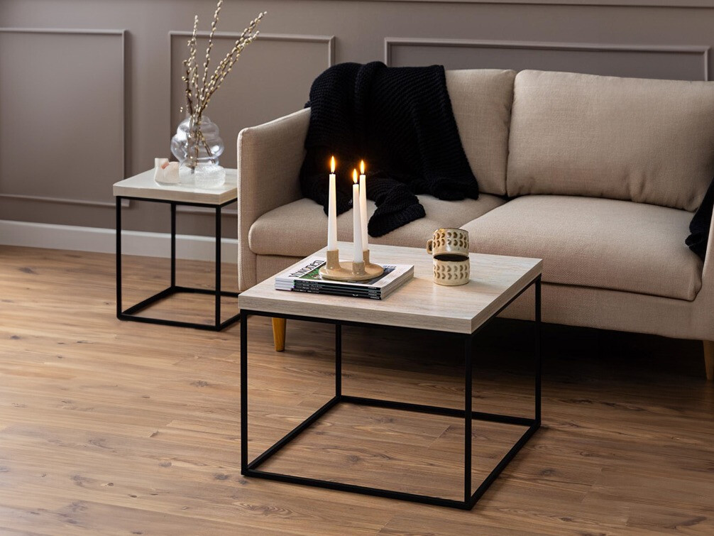Coffee table Norsica 768 (Black + Beige)