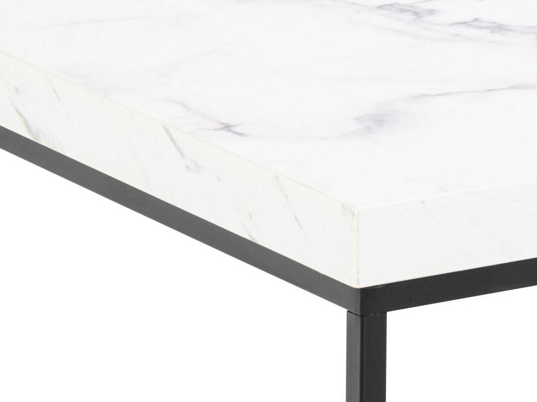 Coffee table Norsica 768 (Black + White marble)