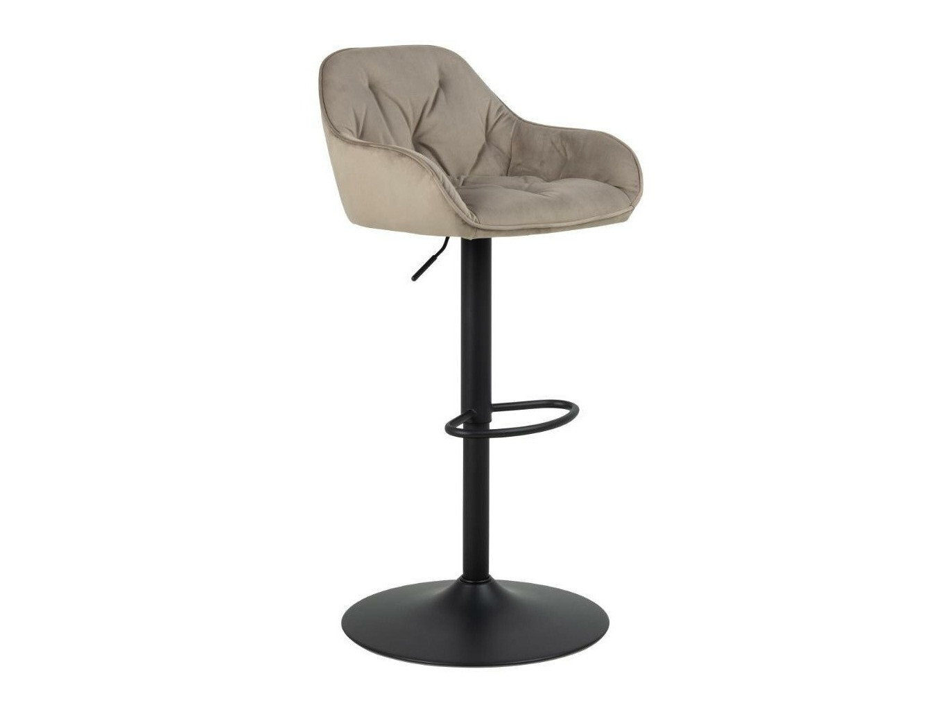 Bar stool Norsica 776 (Black + Beige)