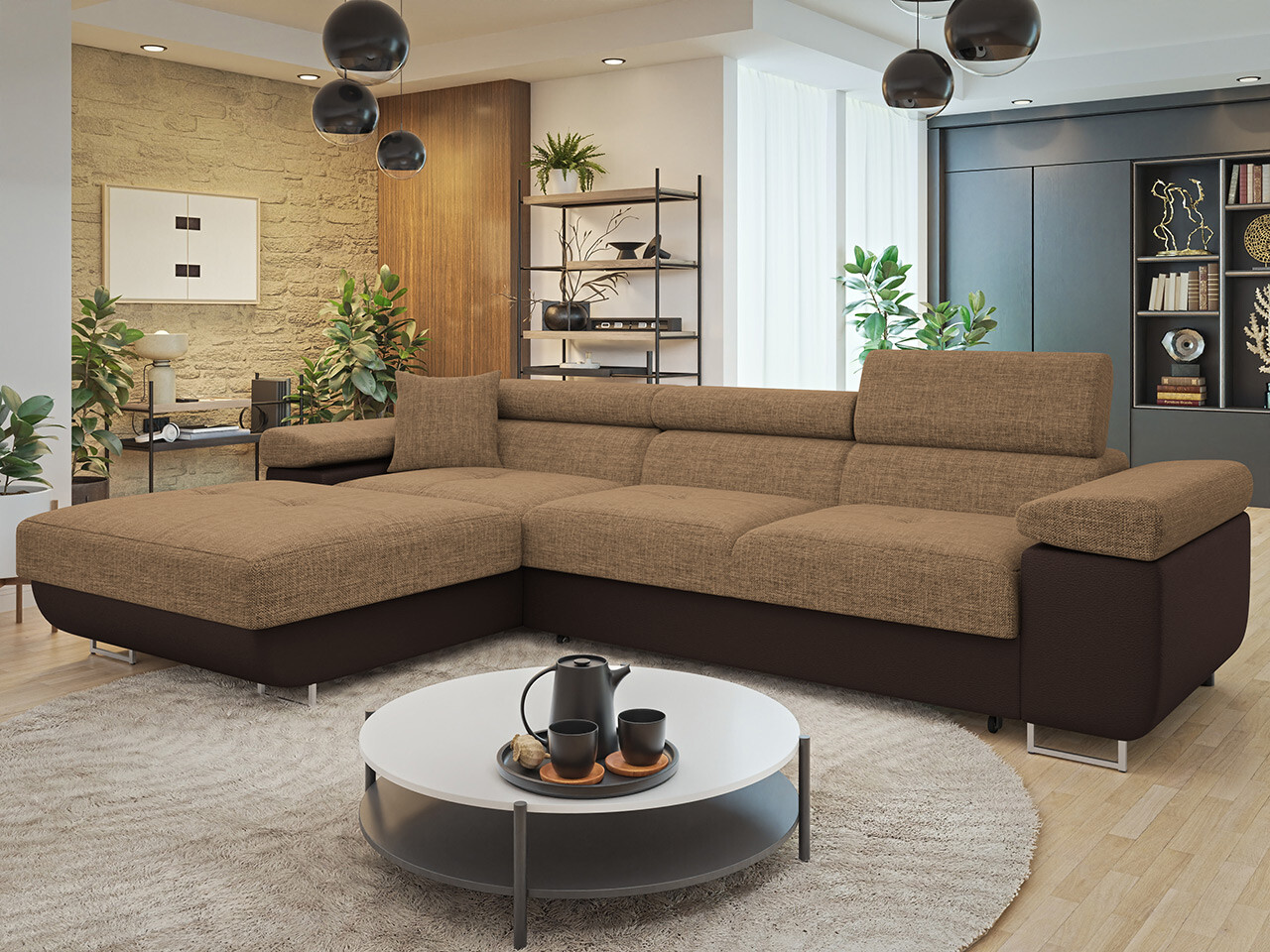 Corner sofa Comfivo Eliferu 102 (Soft 066 + Lux 03)