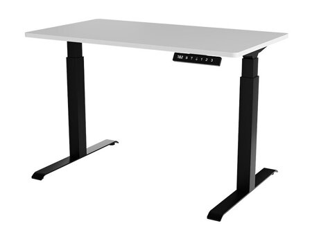 Height-adjustable desk Charlotte 194 (White + Black)