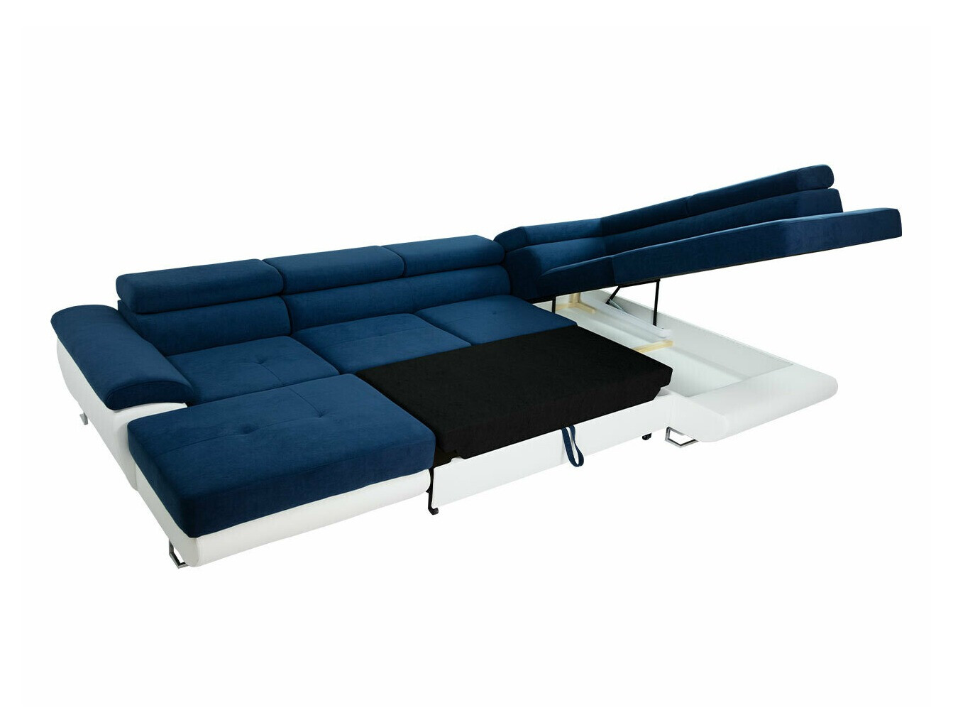 Corner sofa Comfivo Ruta IV (Soft 017 + Uttario Velvet 2979 + Uttario Velvet 2955 St)