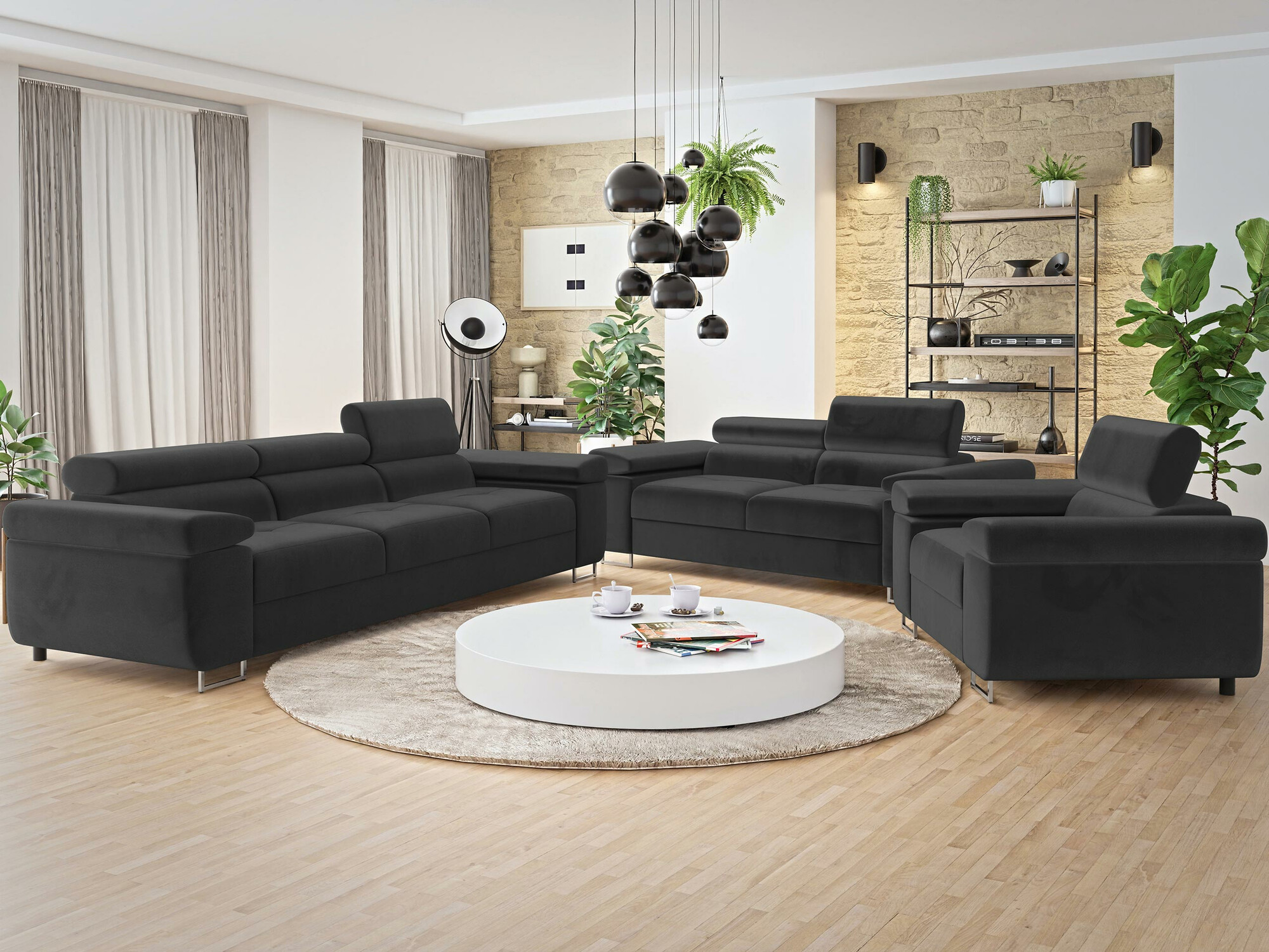 Upholstered furniture set Comfivo Eliferu 107 (Manila 18)