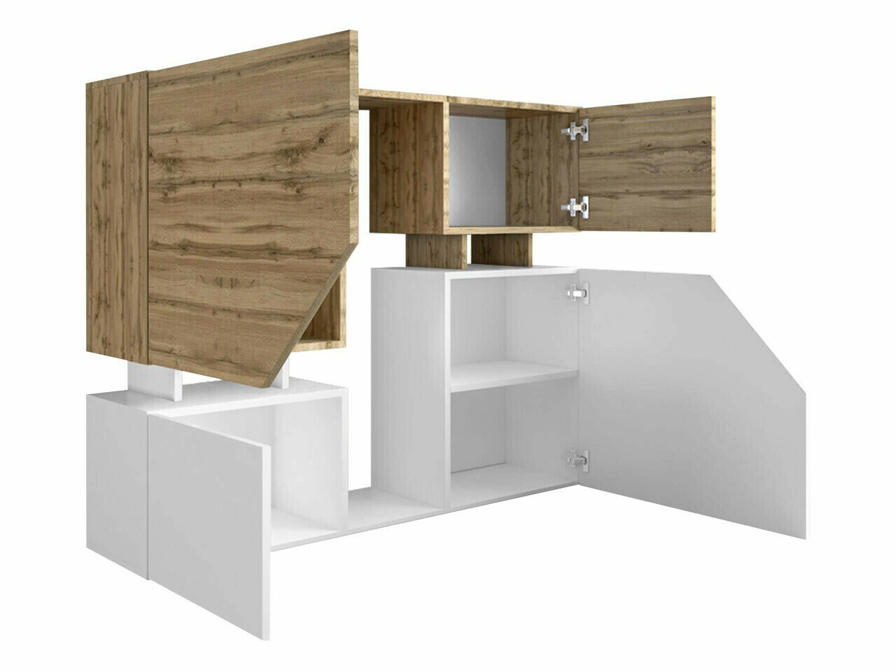 Sideboard Comfivo Daldune (Wotan Oak + White)