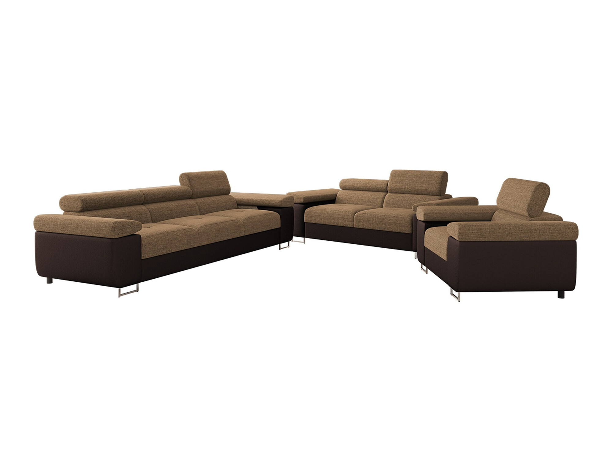 Upholstered furniture set Comfivo Vinetum (Soft 066 + Lux 03)