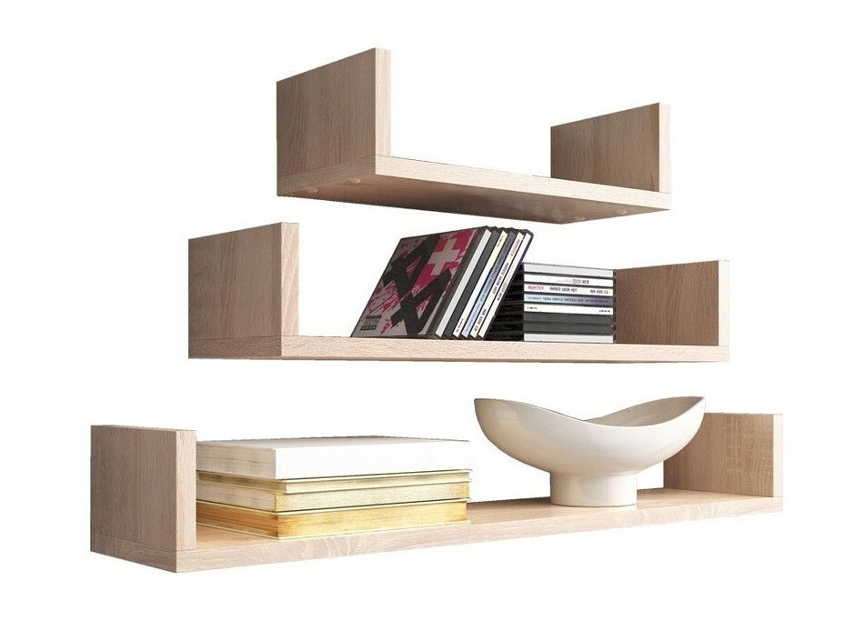Wall-mounted set of shelves Sarasota 105 (Sonoma oak)