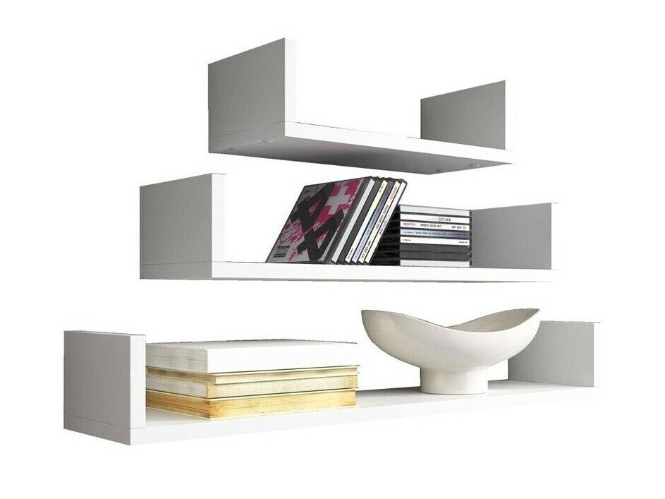 Wall-mounted set of shelves Sarasota 105 (White)