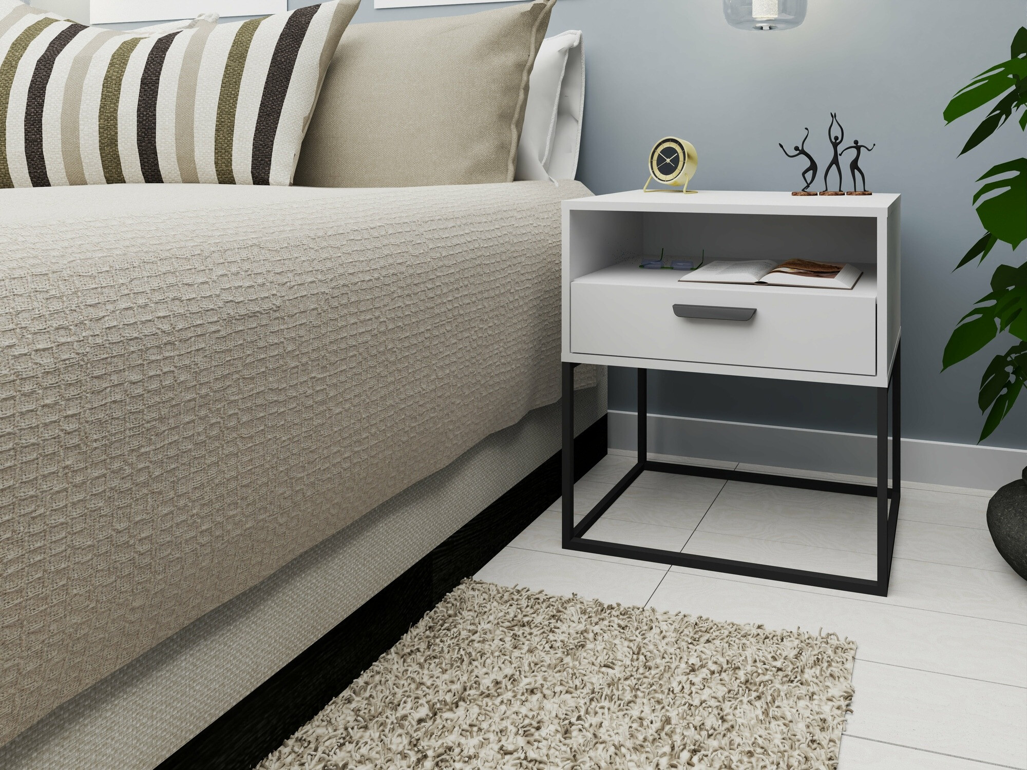 Bedside table Bristol 192 (White)