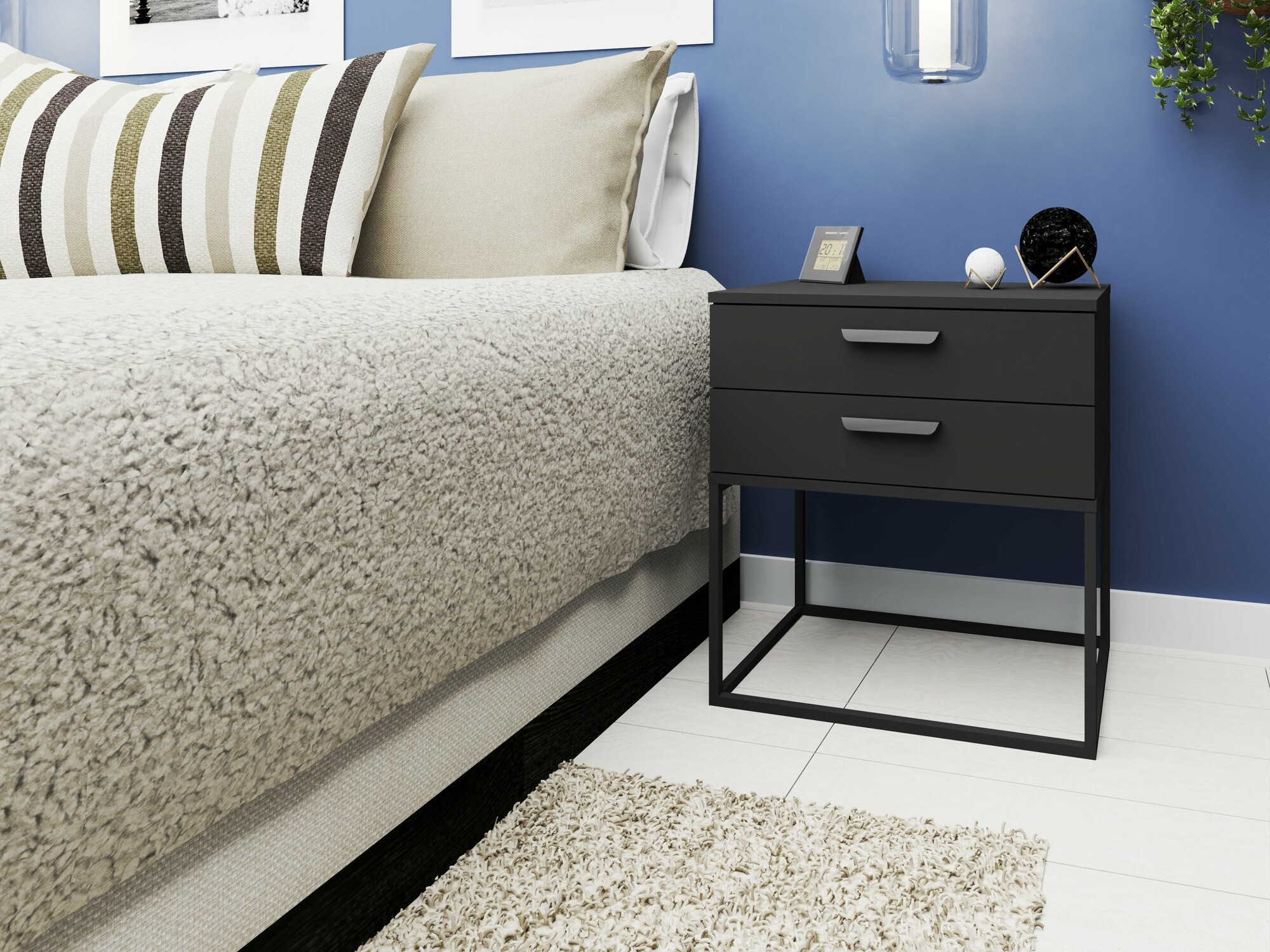 Bedside table Bristol 194 (Anthracite)