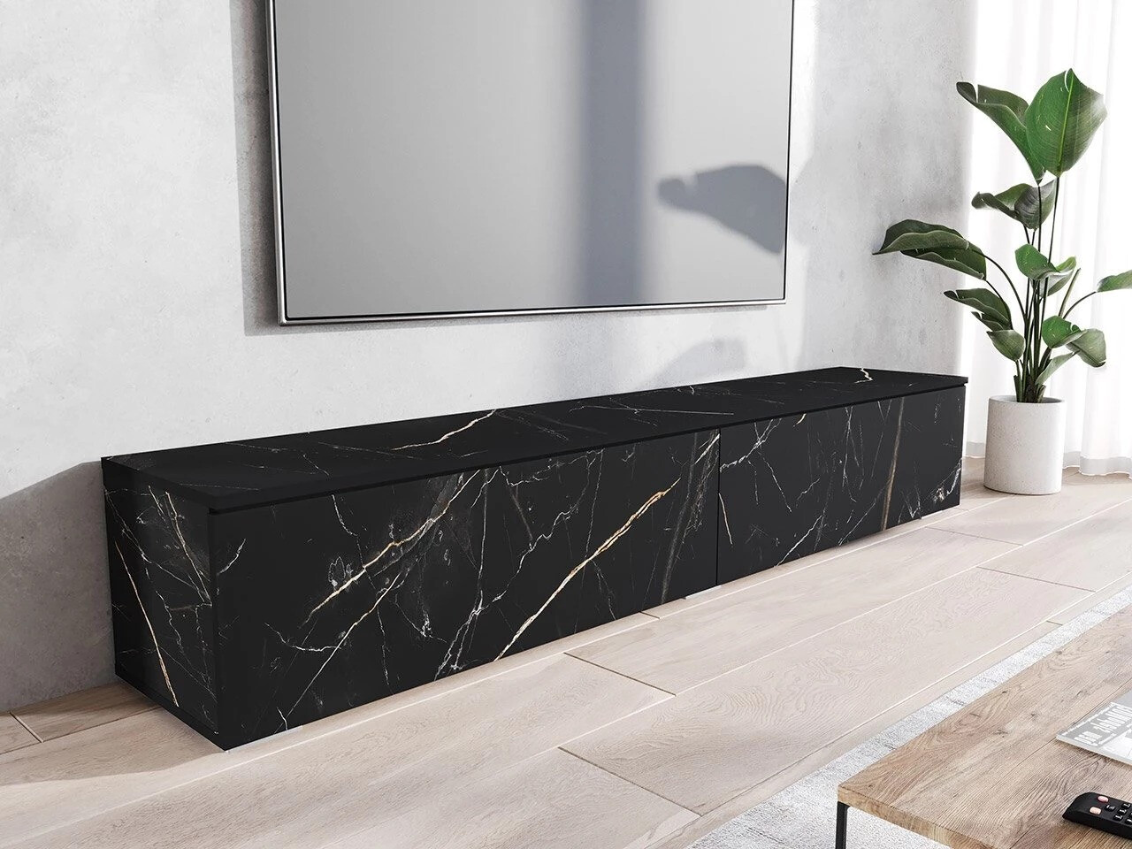 TV stand Scientia I (Black marble)