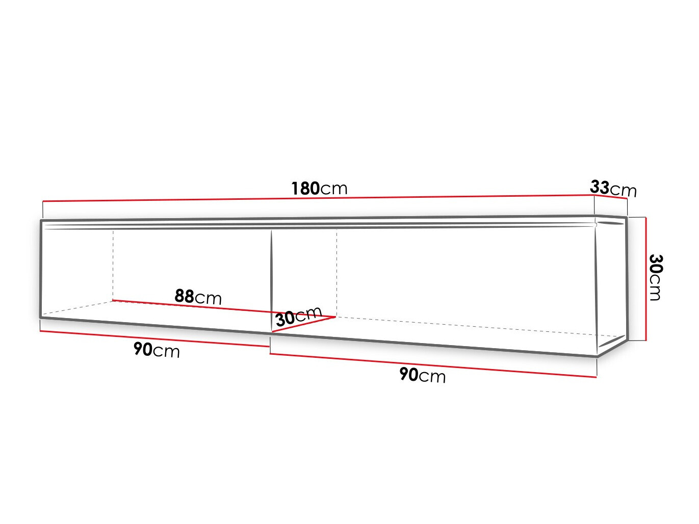 TV stand Scientia I (Oak)