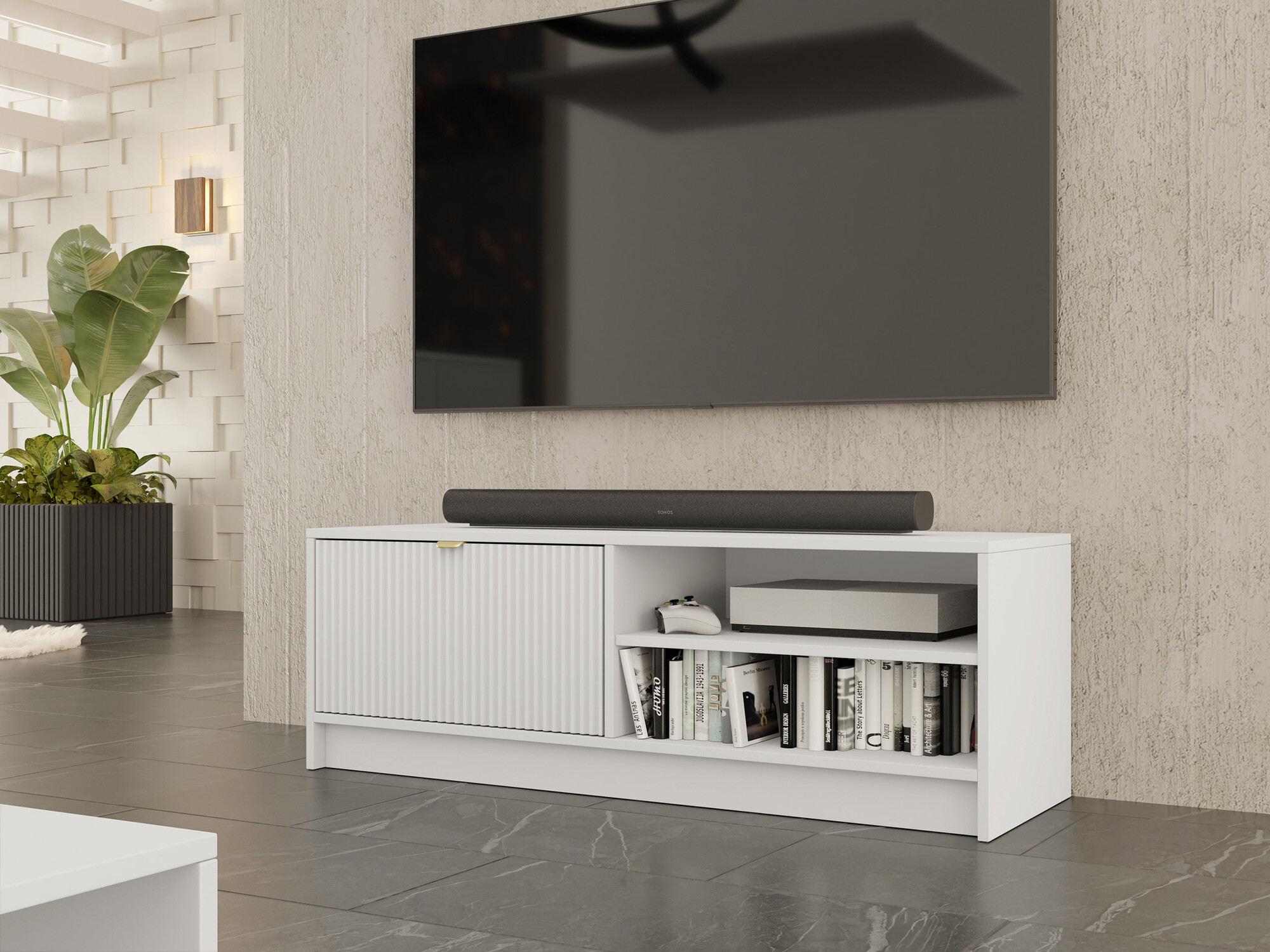 TV stand Comfivo Larmire 103 (White)