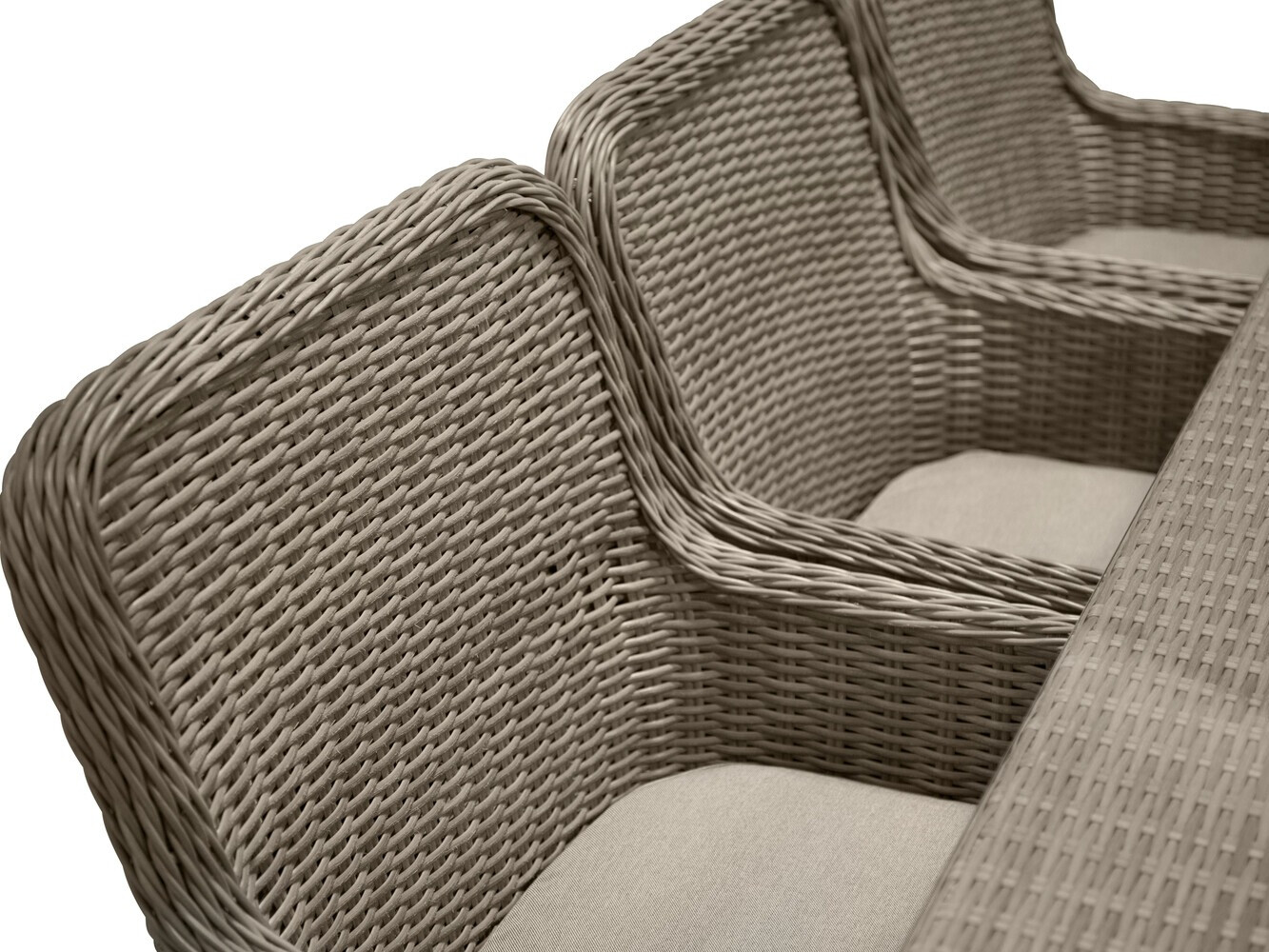 Table and chairs set Dallas 2201 (Light brown + Beige)