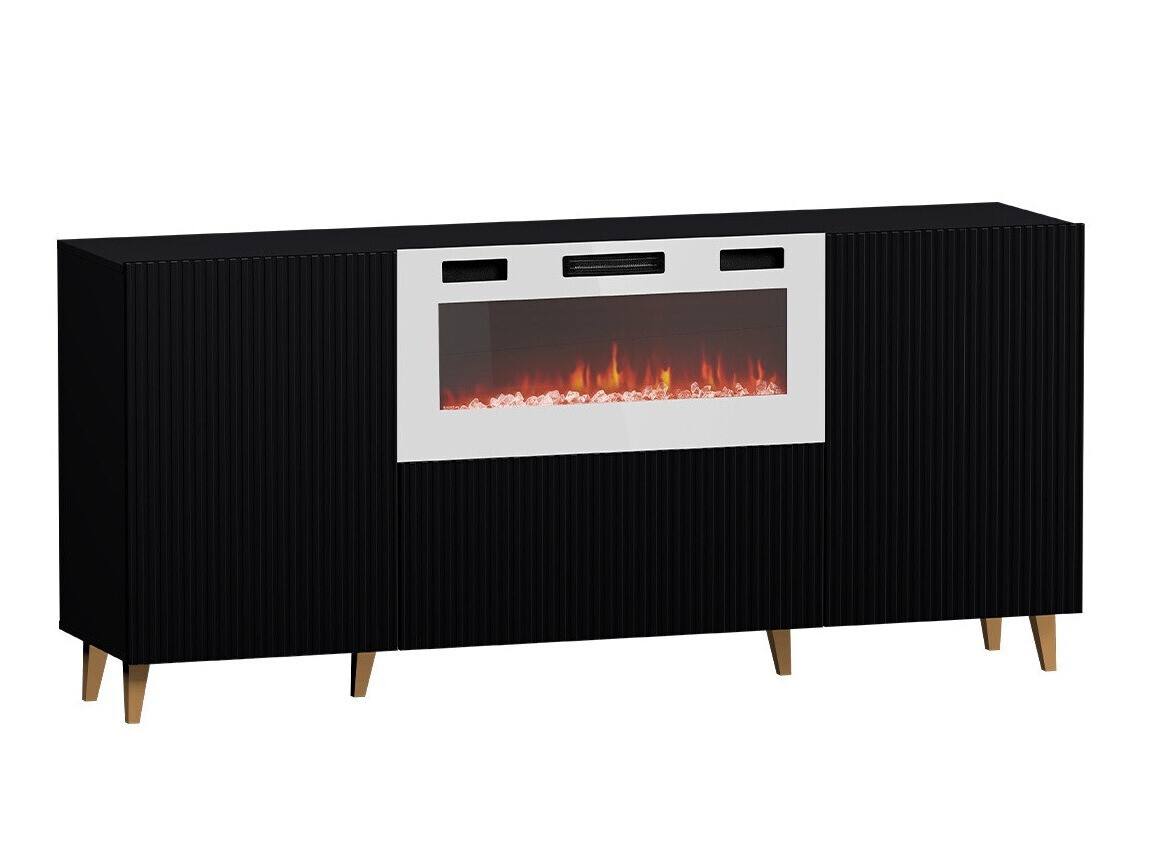 Sideboard Levmari 104 (Black + Golden)