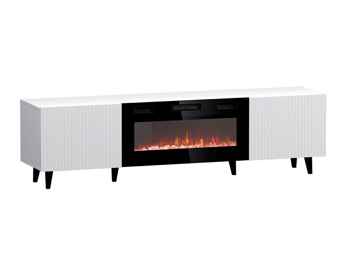 TV stand Dicto II (White + Black)