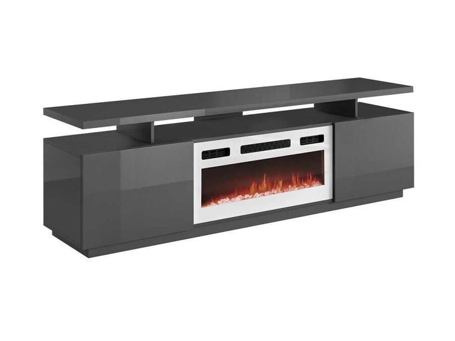 TV stand Charlotte 151 (Graphite + Glossy graphite)