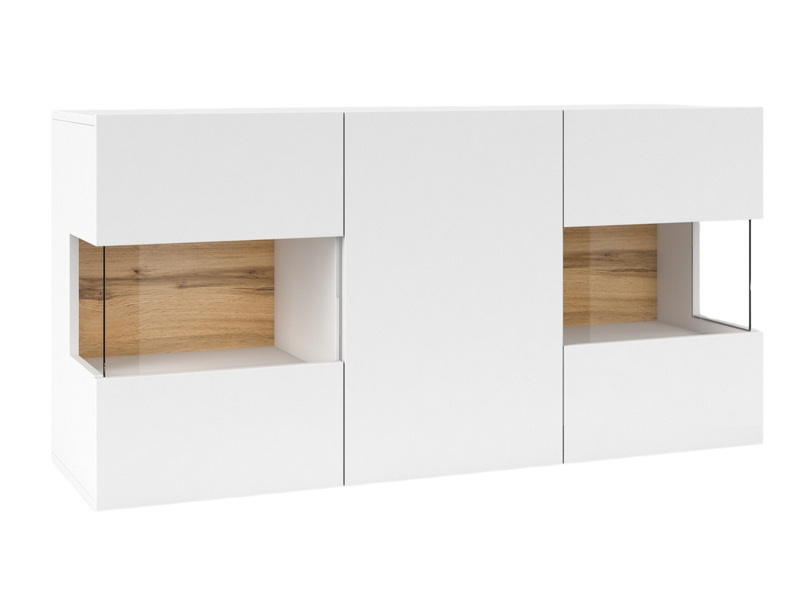 Sideboard Revmiru 102 (White + Wotan Oak)
