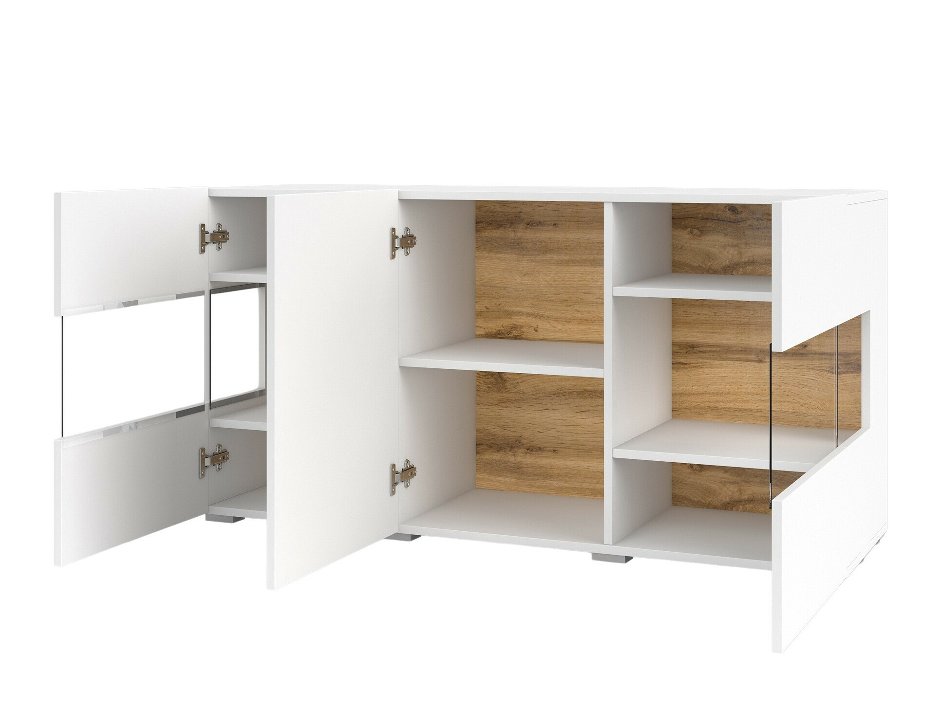 Sideboard Revmiru 102 (White + Wotan Oak)