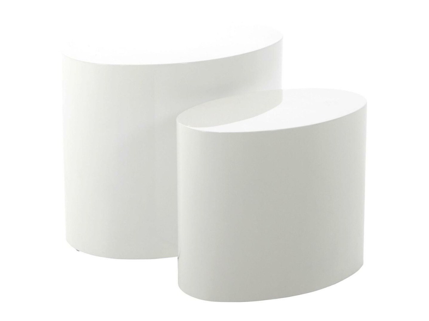 Side table set Norsica 587 (Glossy white)