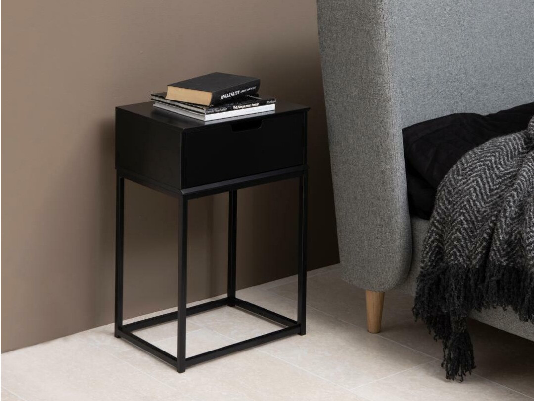 Bedside table Norsica 106 (Black)