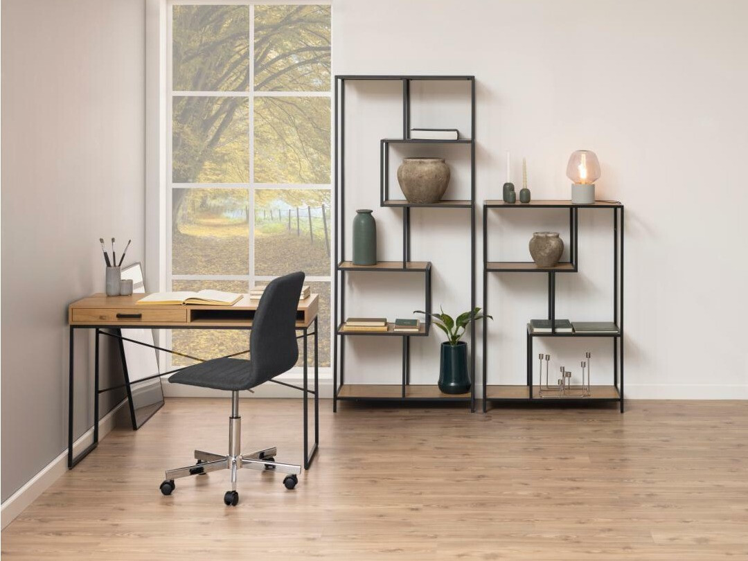 Desk Norsica Sevferi 190 (Black + Wild oak)