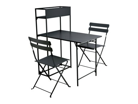 Balcony furniture set Richardson 124 (Black)