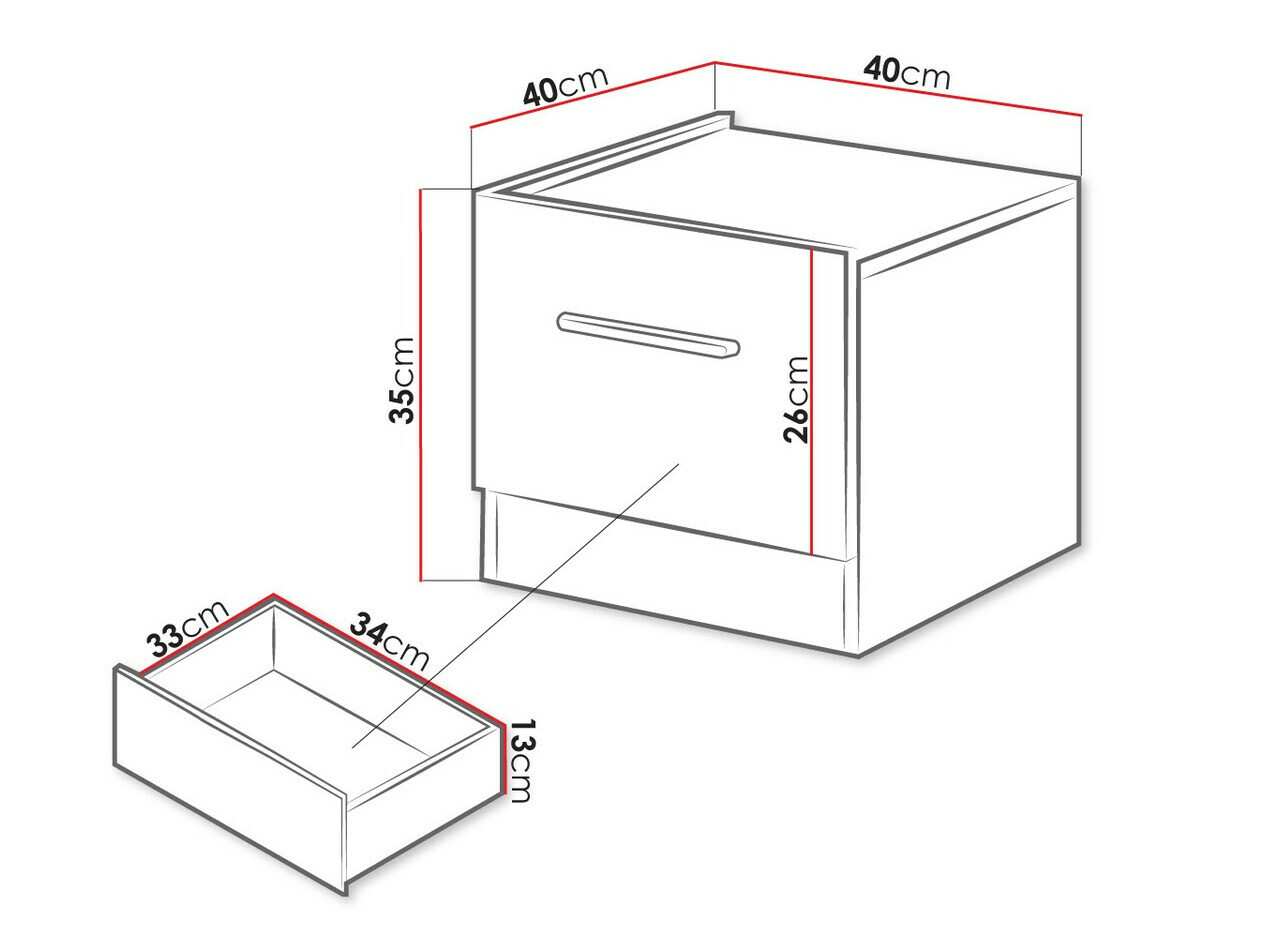 Bedside table Livsori 111