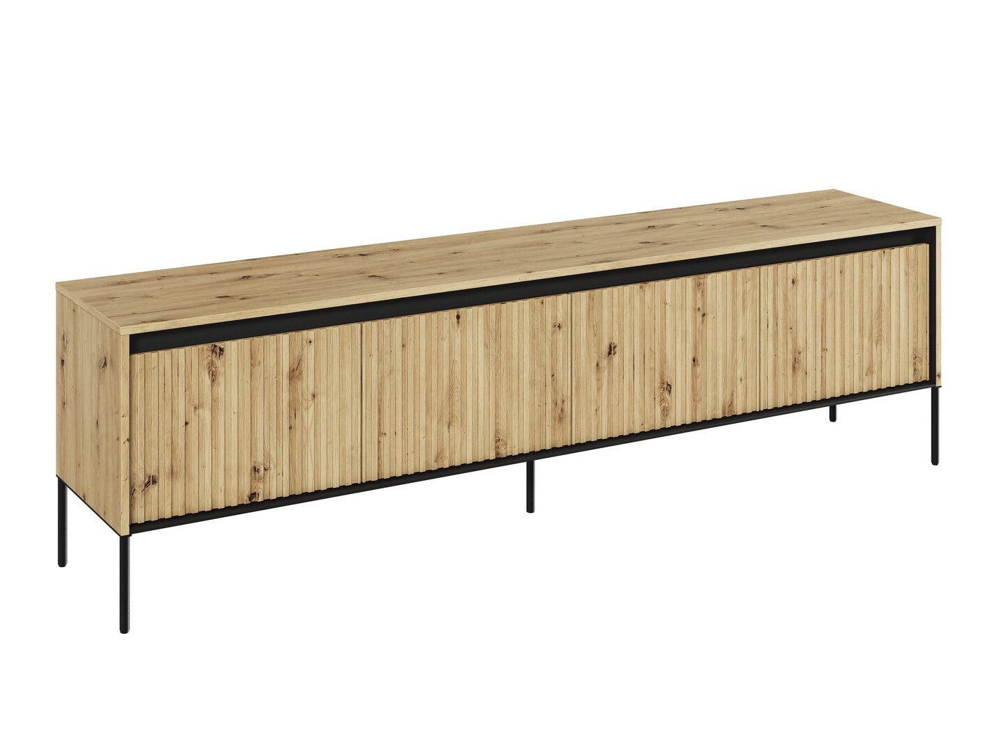 TV stand Fernolu 105 (Artisan oak + Black)